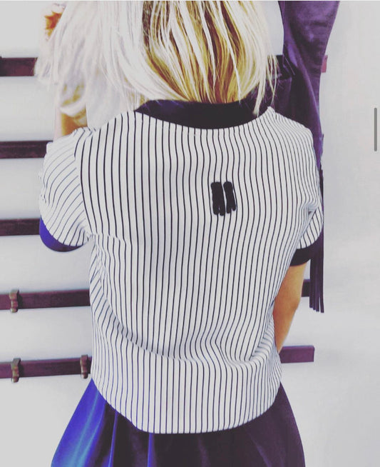 White stripes | short fleece